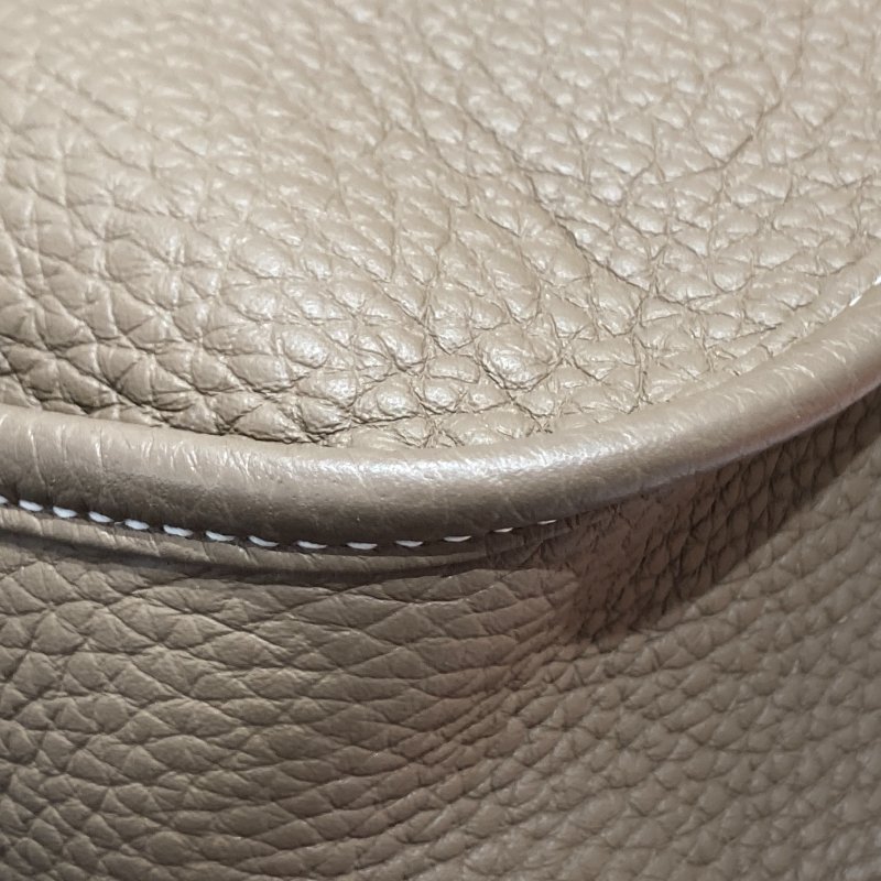 HERMÈS 愛馬仕 EVELYNE 29 肩背包 牛皮 大象灰 銀釦-6