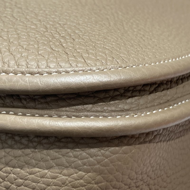 HERMÈS 愛馬仕 EVELYNE 29 肩背包 牛皮 大象灰 銀釦-8