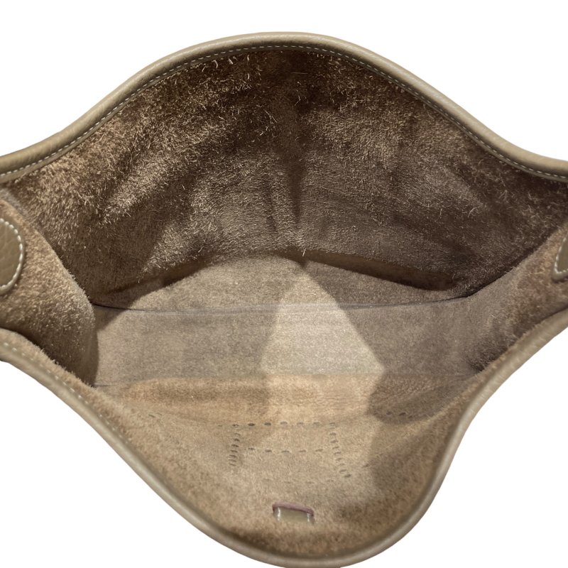 HERMÈS 愛馬仕 EVELYNE 29 肩背包 牛皮 大象灰 銀釦-10