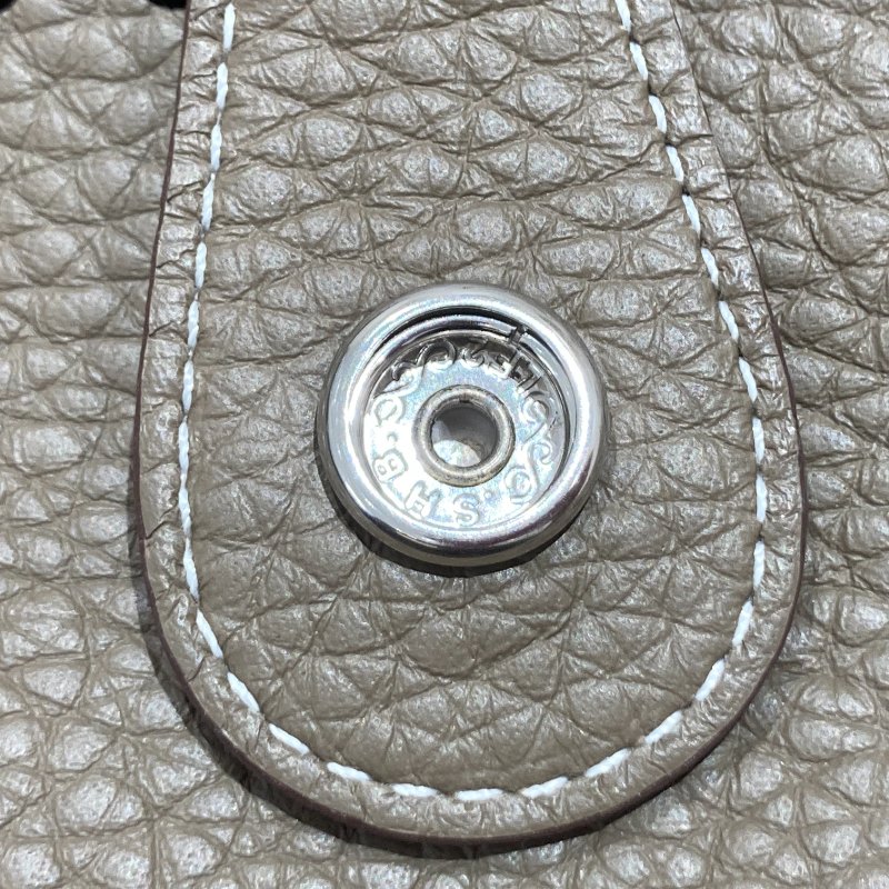 HERMÈS 愛馬仕 EVELYNE 29 肩背包 牛皮 大象灰 銀釦-11