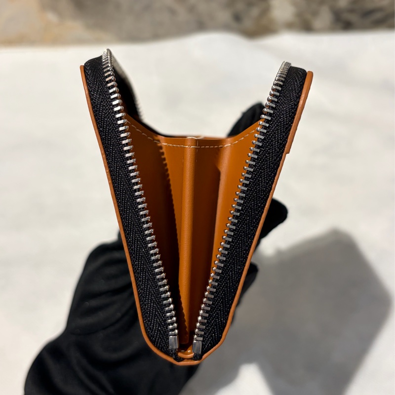 Goyard黑褐色ㄇ字拉鏈短夾-7