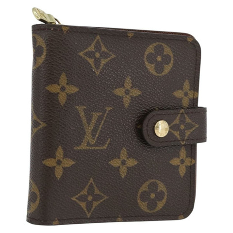 路易威登 Monogram Compact Zip Wallet M61667 LV Auth am11181V