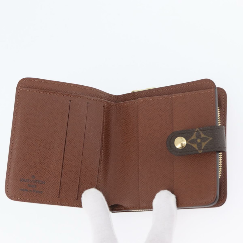 【日本直送】路易威登 Monogram Compact Zip Wallet M61667 LV Auth am11181V-7