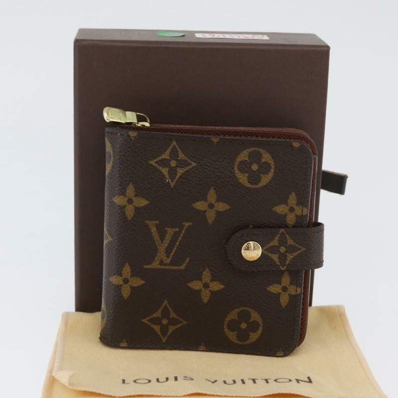 【日本直送】路易威登 Monogram Compact Zip Wallet M61667 LV Auth am11181V-11