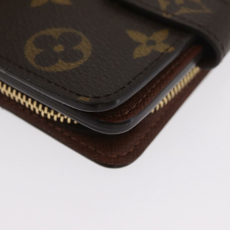 【日本直送】路易威登 Monogram Compact Zip Wallet M61667 LV Auth am11181V-13