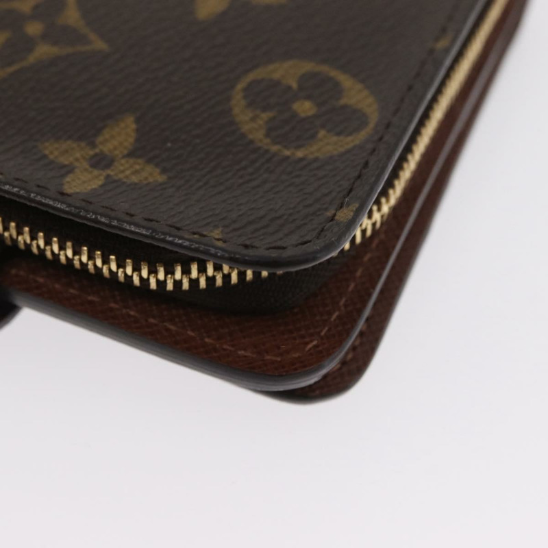 【日本直送】路易威登 Monogram Compact Zip Wallet M61667 LV Auth am11181V-14
