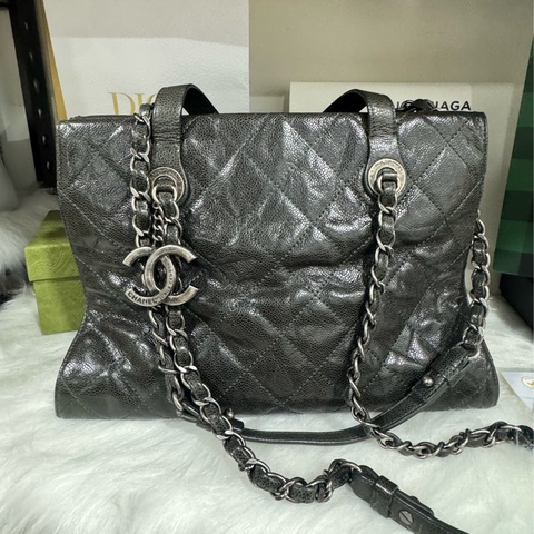 Chanel 荔枝牛皮肩背包 鏈包