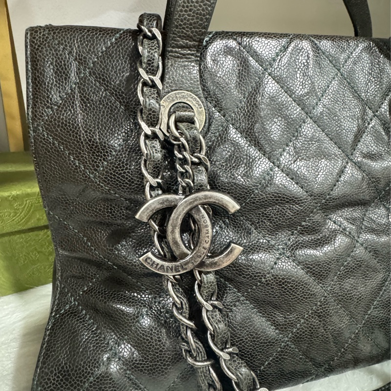 Chanel 荔枝牛皮肩背包 鏈包-2