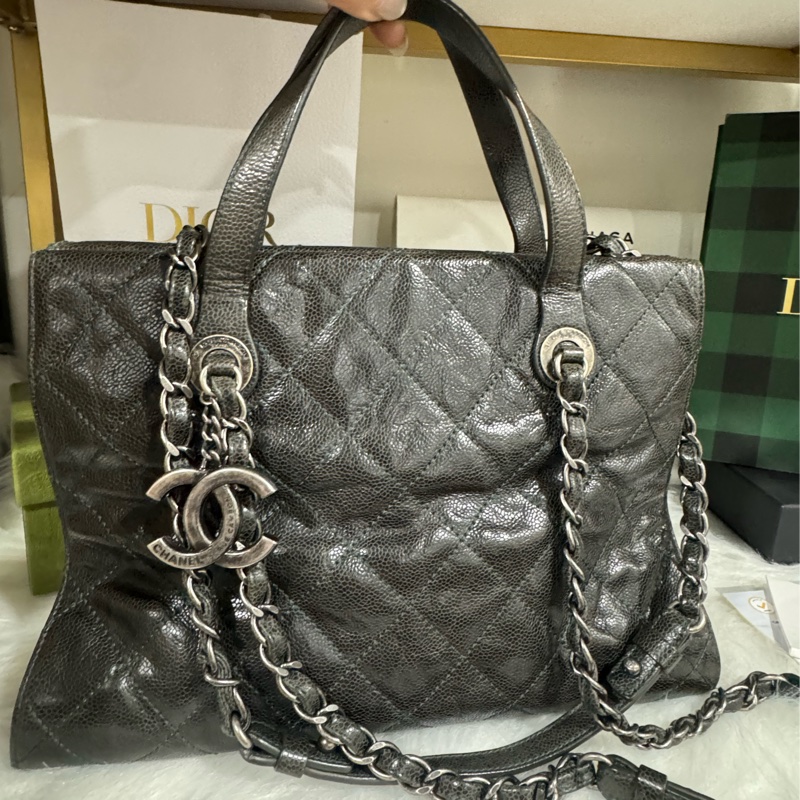 Chanel 荔枝牛皮肩背包 鏈包-6