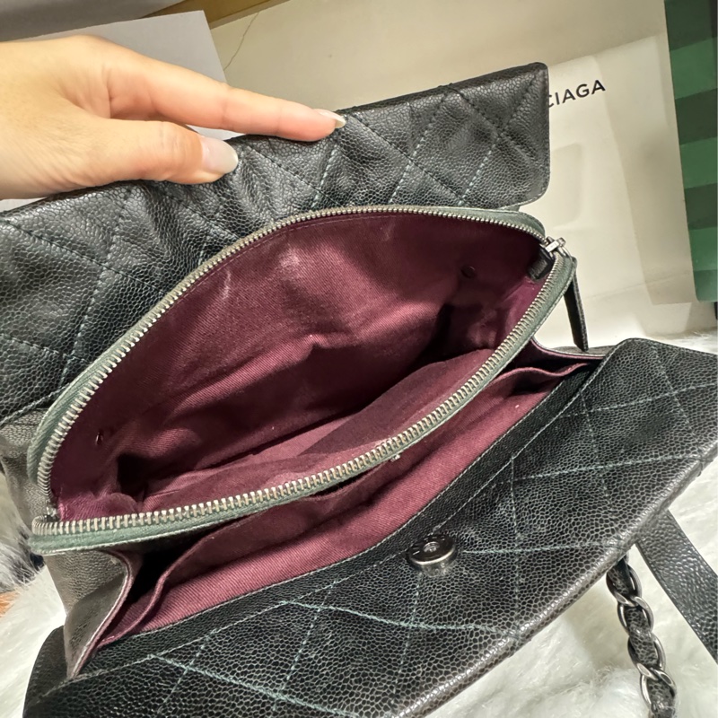 Chanel 荔枝牛皮肩背包 鏈包-14