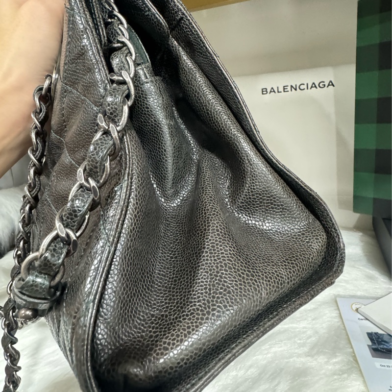 Chanel 荔枝牛皮肩背包 鏈包-21