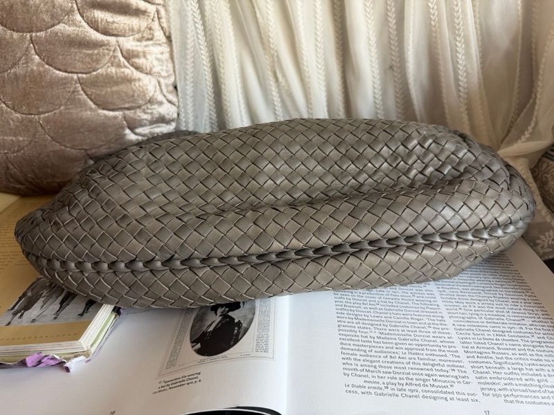 葆蝶家 編織手提包 托特包 肩背包 和尚包雲朵包 灰色 Bottega Veneta hobo bag-4