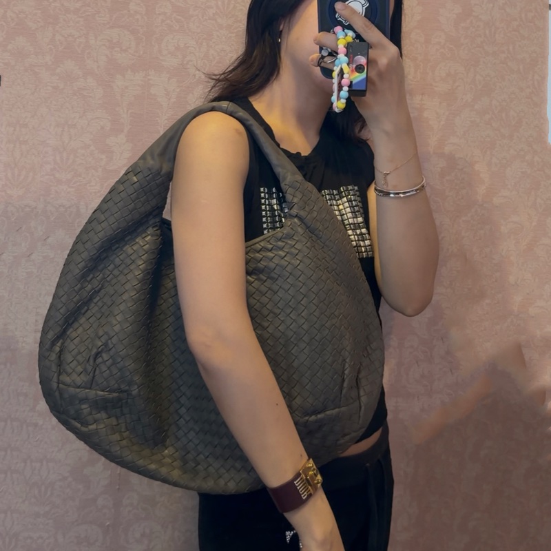 葆蝶家 編織手提包 托特包 肩背包 和尚包雲朵包 灰色 Bottega Veneta hobo bag-7