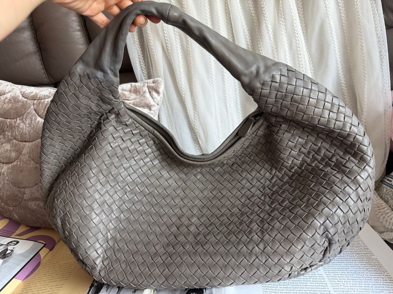 葆蝶家 編織手提包 托特包 肩背包 和尚包雲朵包 灰色 Bottega Veneta hobo bag-35