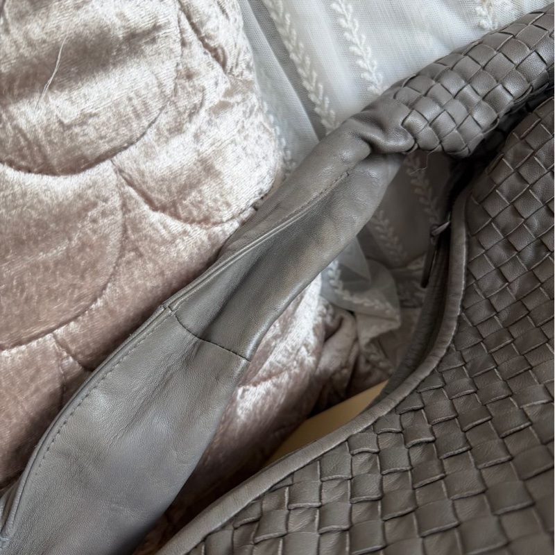 葆蝶家 編織手提包 托特包 肩背包 和尚包雲朵包 灰色 Bottega Veneta hobo bag-36