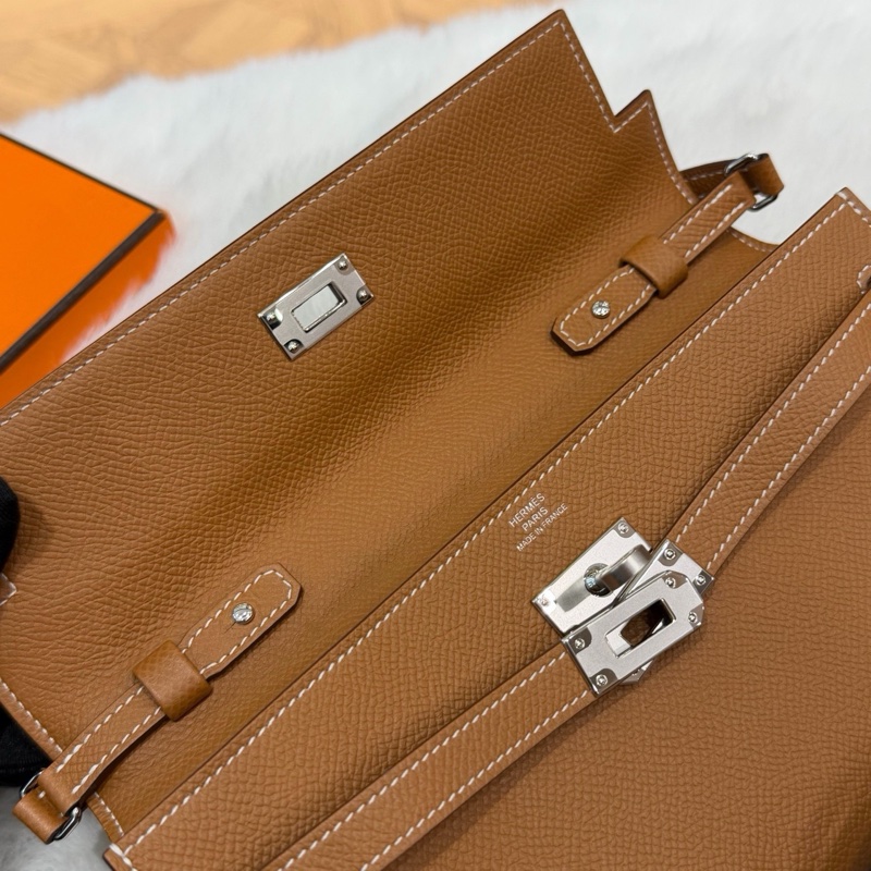 Hermes愛馬仕金棕銀扣kelly to go長肩帶斜挎包 epsom皮 Y刻-1