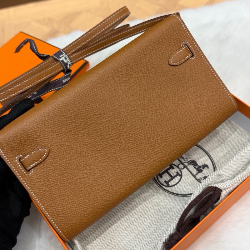 Hermes愛馬仕金棕銀扣kelly to go長肩帶斜挎包 epsom皮 Y刻-2