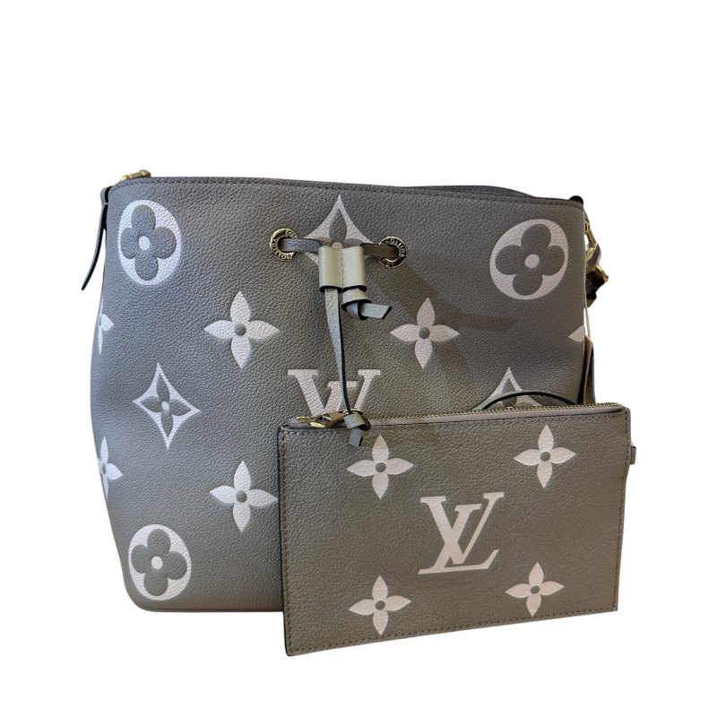 LV大象灰子母抽繩水桶兩用包-0