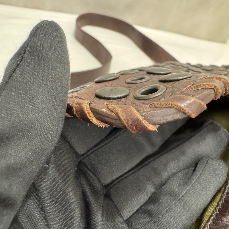 Prada 普拉達 Archive 尼龍皮革拼接郵差包 二手 中古 vintage y2k-13