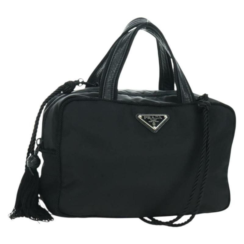 【日本直送】PRADA 流蘇手提包 尼龍 兩用 黑色 BL0916 正品 am11097V-0