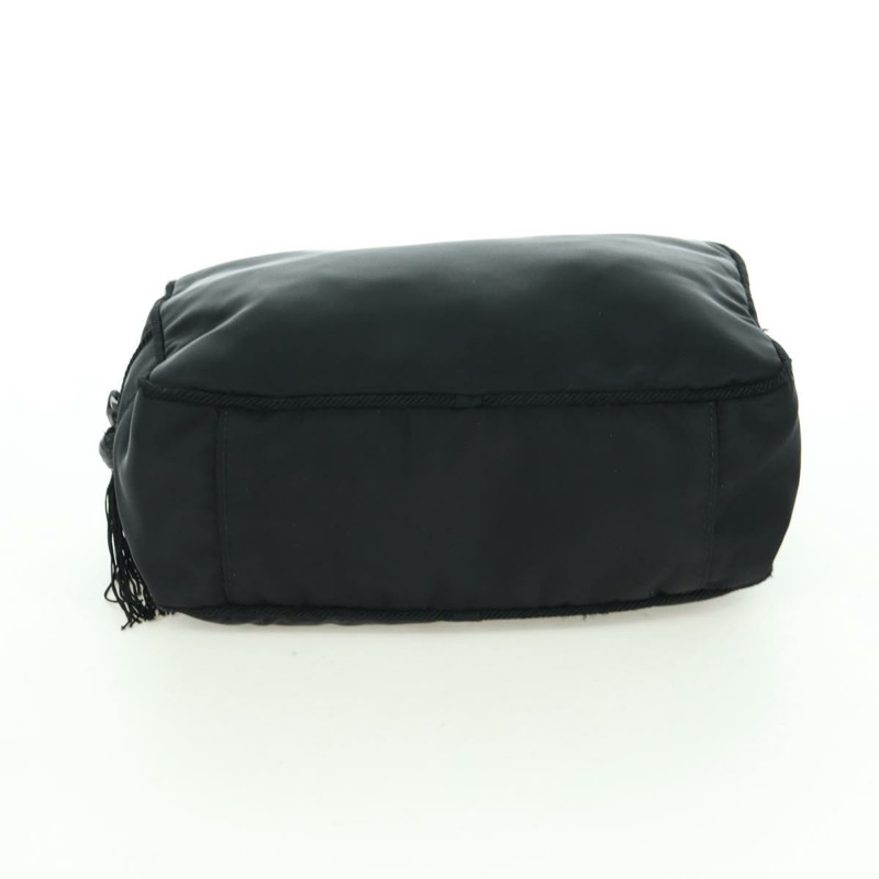 【日本直送】PRADA 流蘇手提包 尼龍 兩用 黑色 BL0916 正品 am11097V-4