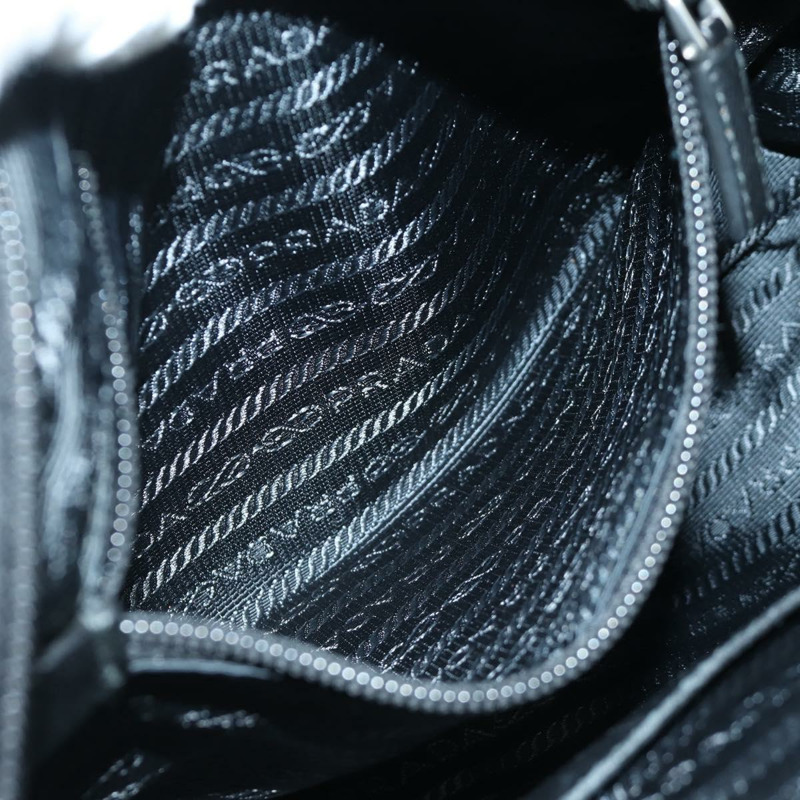 【日本直送】PRADA 流蘇手提包 尼龍 兩用 黑色 BL0916 正品 am11097V-26