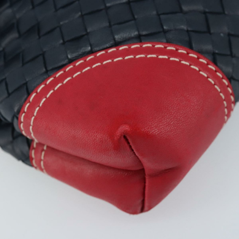 【日本直送】BOTTEGA VENETA INTRECCIATO 手提包皮革海軍藍金色正品 AMZ155A-13