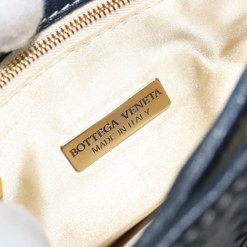 【日本直送】BOTTEGA VENETA INTRECCIATO 手提包皮革海軍藍金色正品 AMZ155A-17