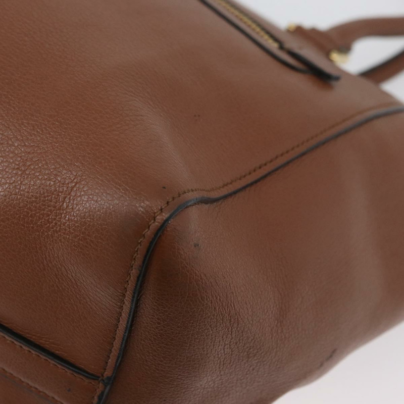 【日本直送】PRADA 手提包 皮革 兩用 棕色 金色 正品 ka3430A-16