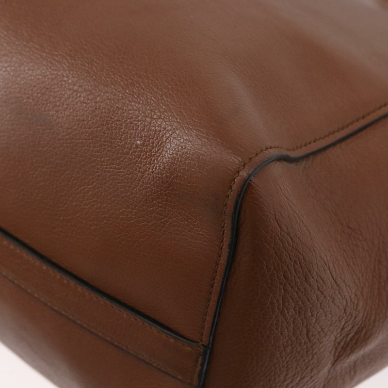 【日本直送】PRADA 手提包 皮革 兩用 棕色 金色 正品 ka3430A-18