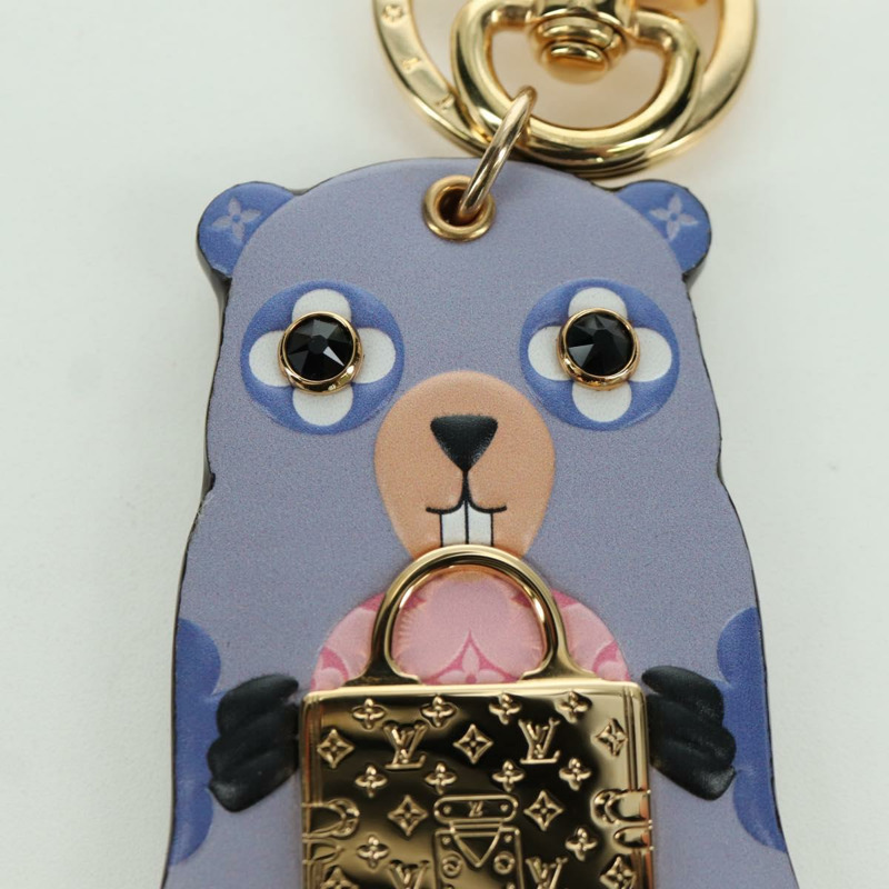 【日本直送】路易威登 Monogram LV 土撥鼠吊飾 紫色 M01350 LV 正品 YKZ484M-2