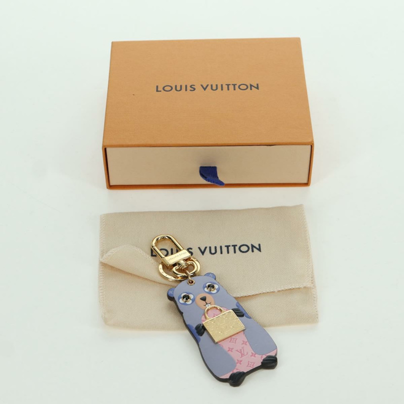 【日本直送】路易威登 Monogram LV 土撥鼠吊飾 紫色 M01350 LV 正品 YKZ484M-11