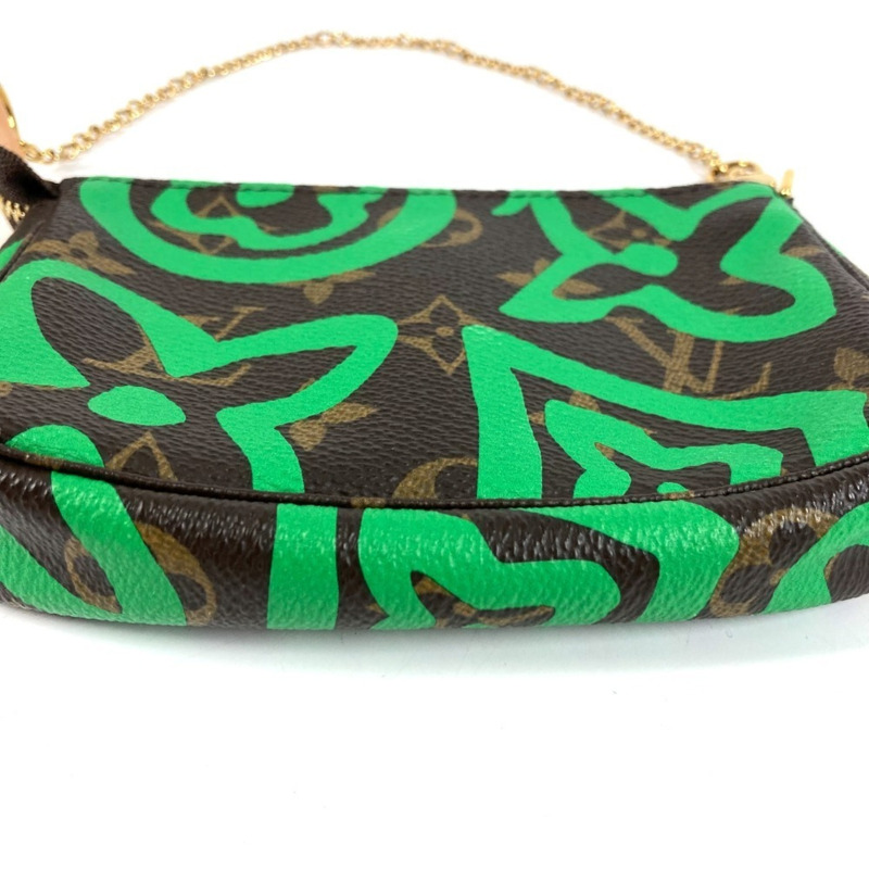 路易威登 M67706 Monogram Hawaii 限量版迷你手拿包/鏈條包/帆布配件包,男女通用,棕色-6