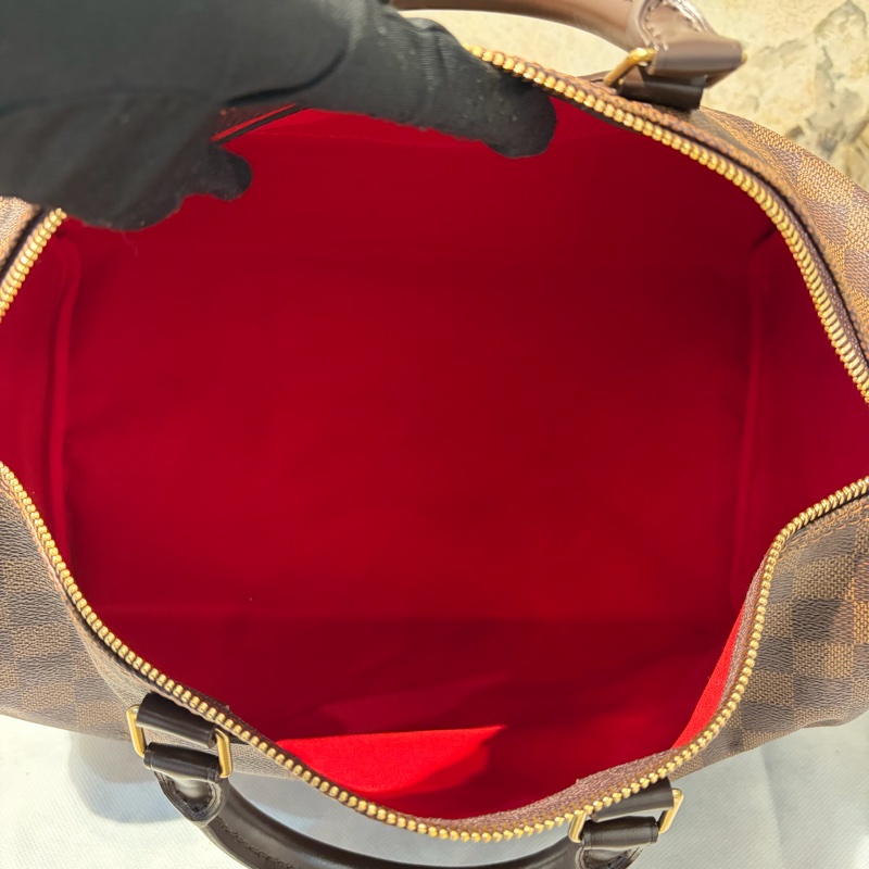 LV 咖棋盤格SPEEDY35 無背帶款-7