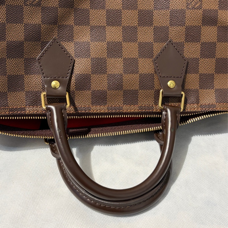 LV 咖棋盤格SPEEDY35 無背帶款-8