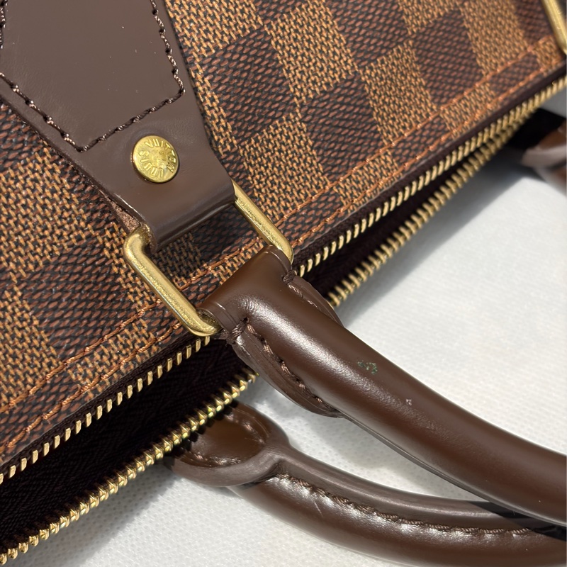 LV 咖棋盤格SPEEDY35 無背帶款-10