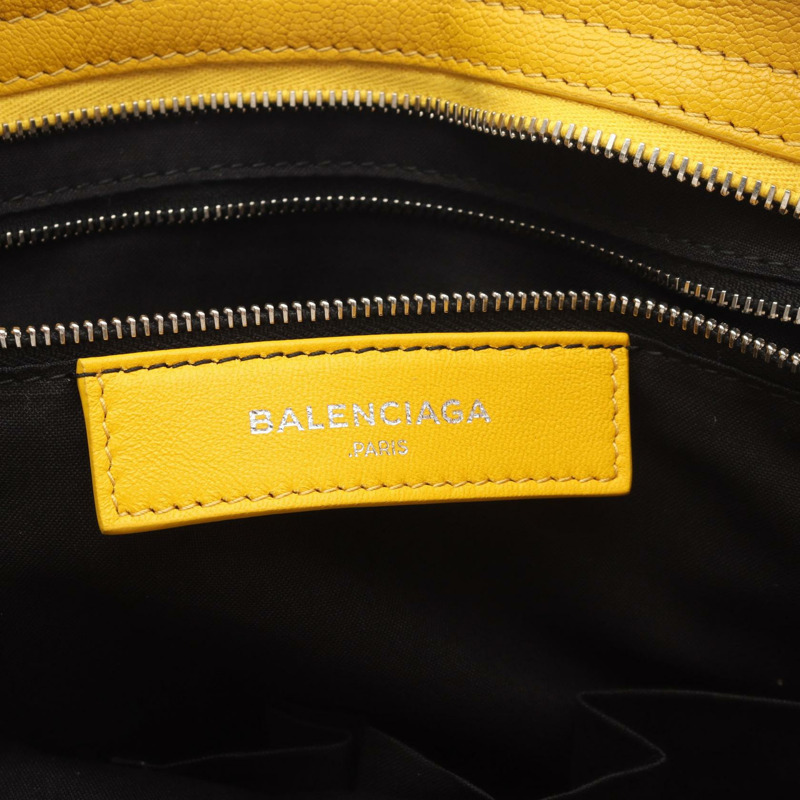 BALENCIAGA 經典金屬邊飾都會單肩手提包 390154 皮革 二手-3