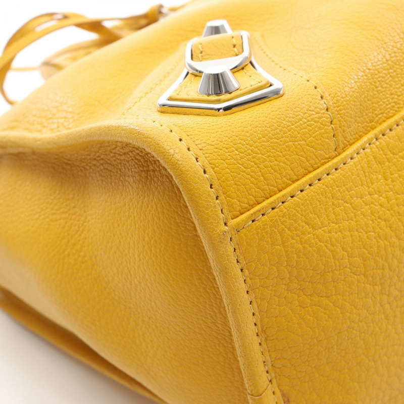 BALENCIAGA 經典金屬邊飾都會單肩手提包 390154 皮革 二手-5