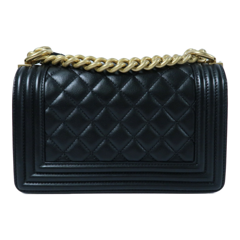 CHANEL 牛皮皮革Boy 20金扣鏈帶肩背袋-1