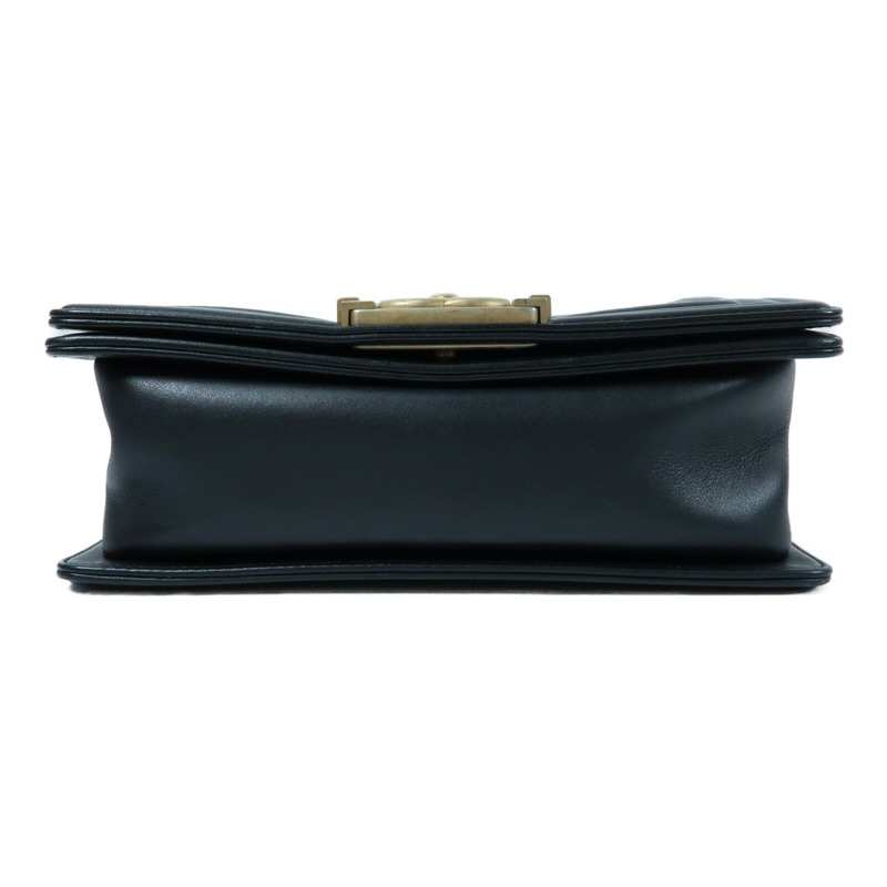 CHANEL 牛皮皮革Boy 20金扣鏈帶肩背袋-3