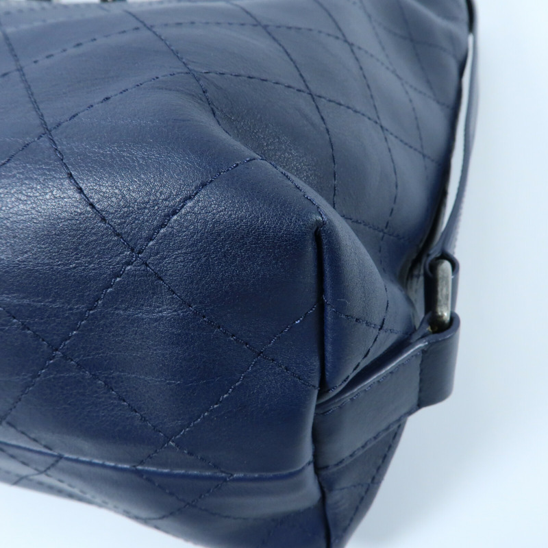 CHANEL 牛皮皮革Shoulder Bag鏈帶手挽肩背兩用袋-5