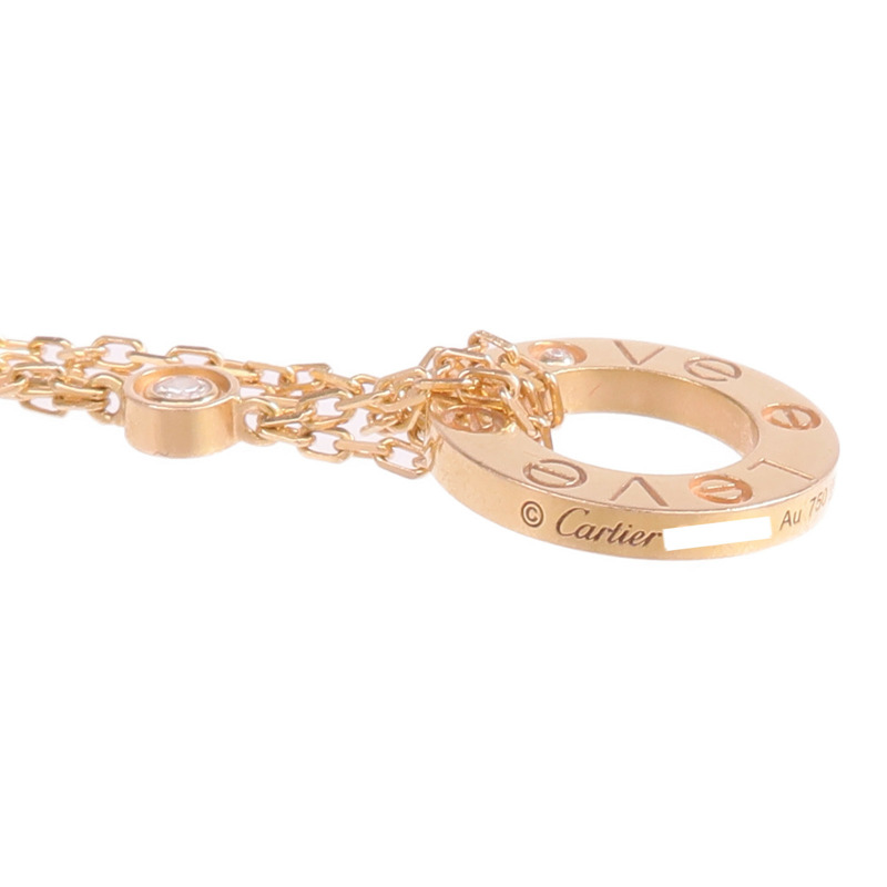 CARTIER 18K玫瑰金Love Bracelet 2 Diamonds鑽石手鏈-7