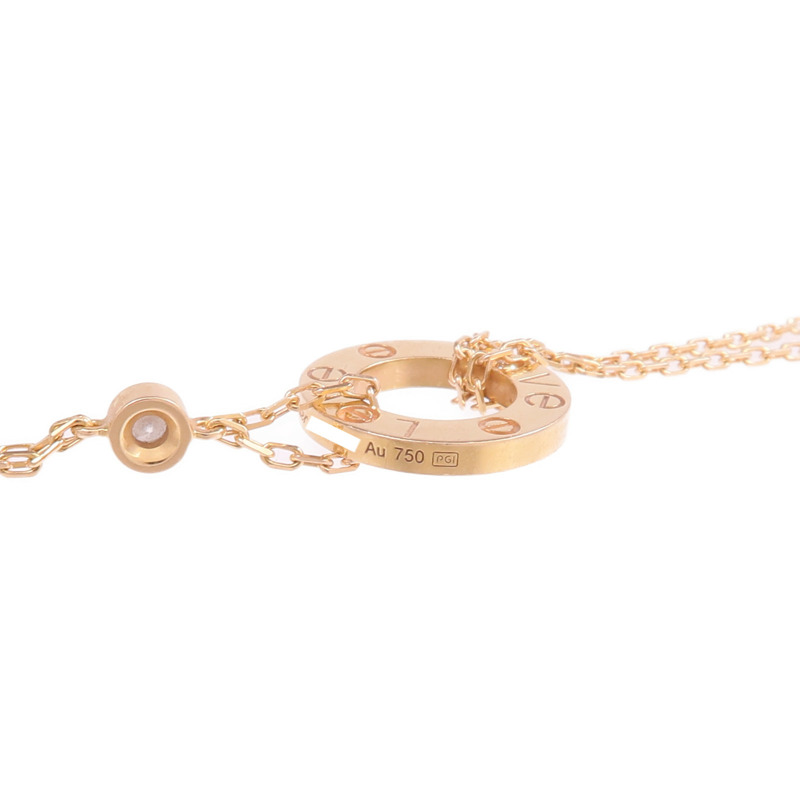 CARTIER 18K玫瑰金Love Bracelet 2 Diamonds鑽石手鏈-8