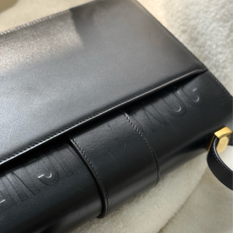 Dior 黑色全皮Montaigne 蒙田30單肩斜背包-7