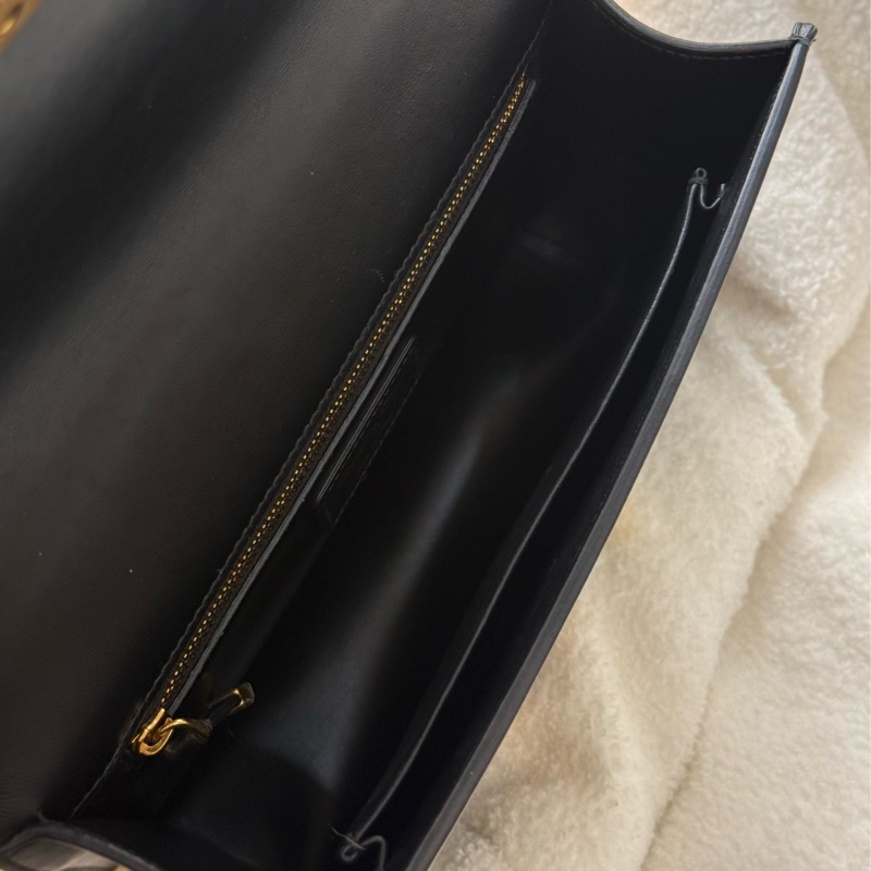 Dior 黑色全皮Montaigne 蒙田30單肩斜背包-13