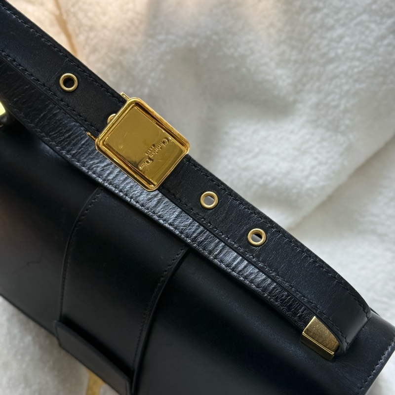 Dior 黑色全皮Montaigne 蒙田30單肩斜背包-15