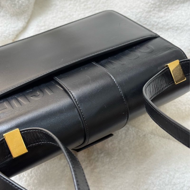 Dior 黑色全皮Montaigne 蒙田30單肩斜背包-16