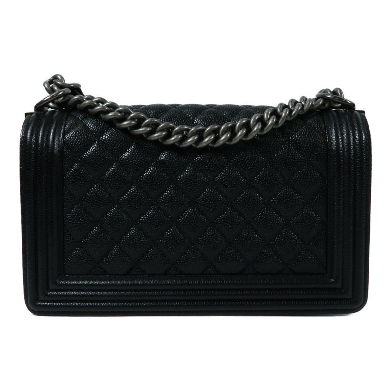 CHANEL 牛皮皮革Boy 25鏈帶肩背袋-1