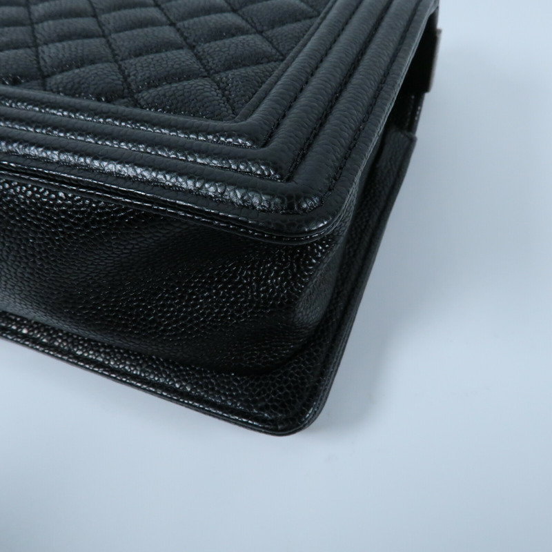 CHANEL 牛皮皮革Boy 25鏈帶肩背袋-7