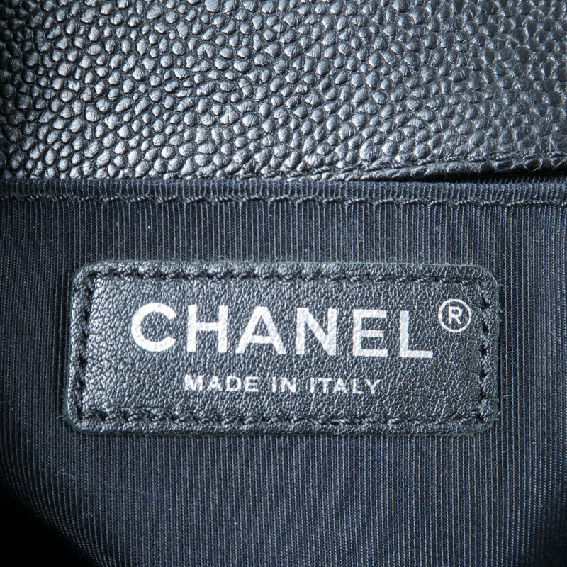 CHANEL 牛皮皮革Boy 25鏈帶肩背袋-13